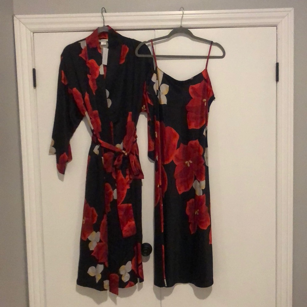 Natori nightgown and robe set